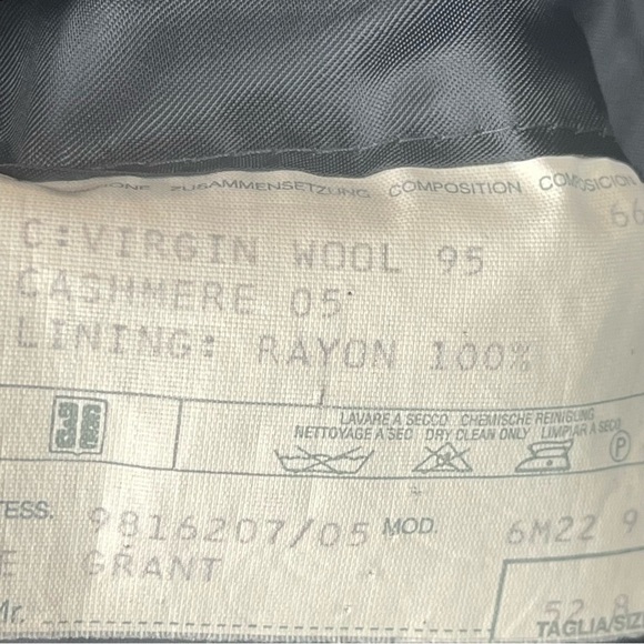 CORNELIANI Made In Italy Wool Cashmere Herringbone Blazer 42R - Picture 6 of 16